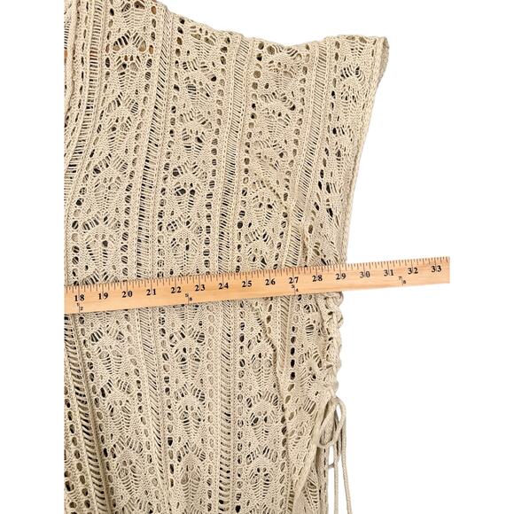 Womens Beach Dress CoverUp Sexy Crochet Boho Chic bohemian Hippie Festival Flowy - Picture 9 of 11